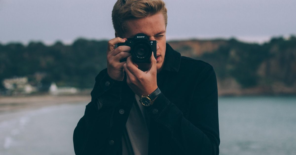 Photographer, man, camera, beach, sea, seashore, taking photo, picture, outdoors, male photographer, photography, hobby, nature, portrait
