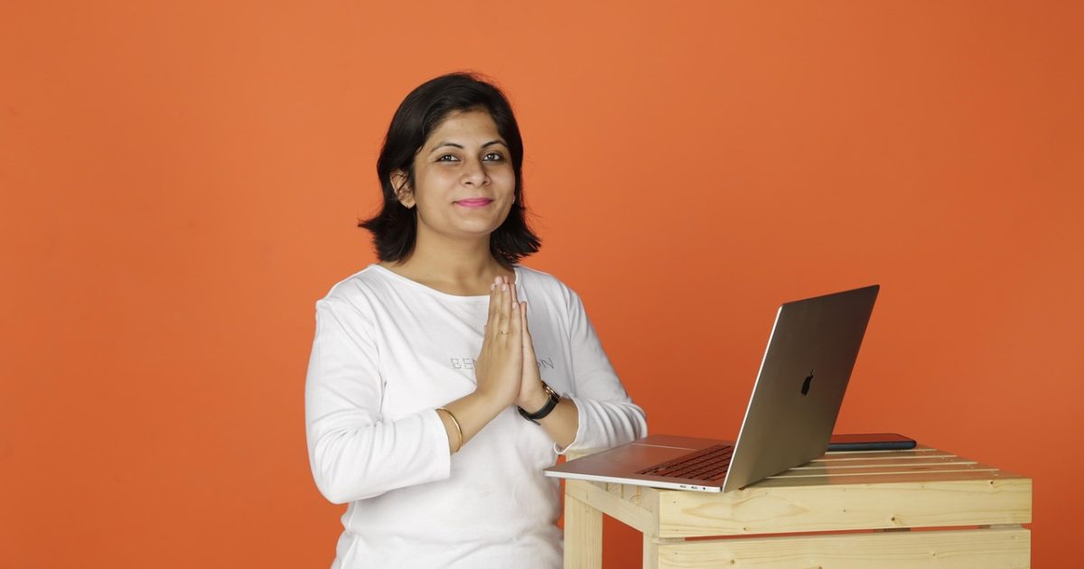 Woman, business, laptop, office, thought, working, idea, website, professional
