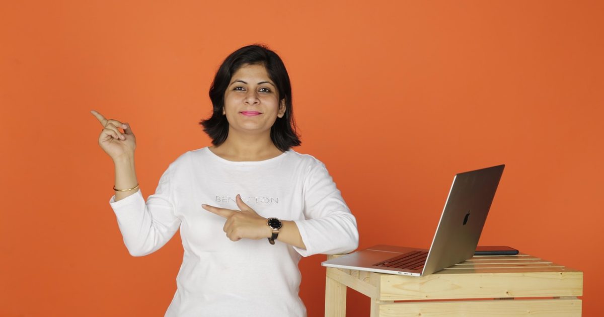Woman, business, laptop, website, professional, idea, working, thought, india